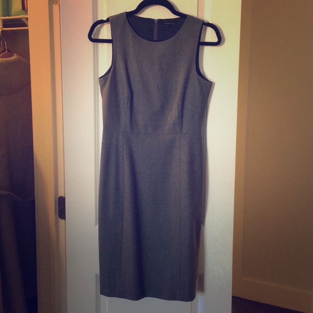 GREY THEORY PENCIL DRESS